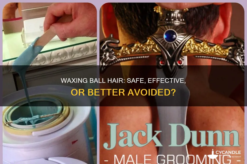 can you wax ball hair