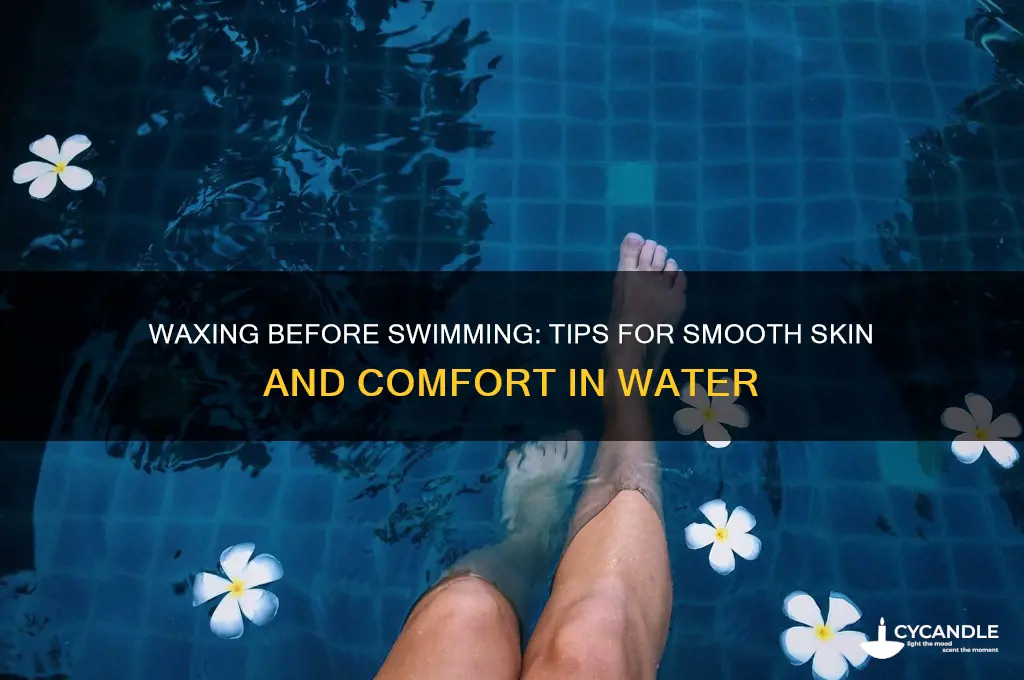can you wax before swimming