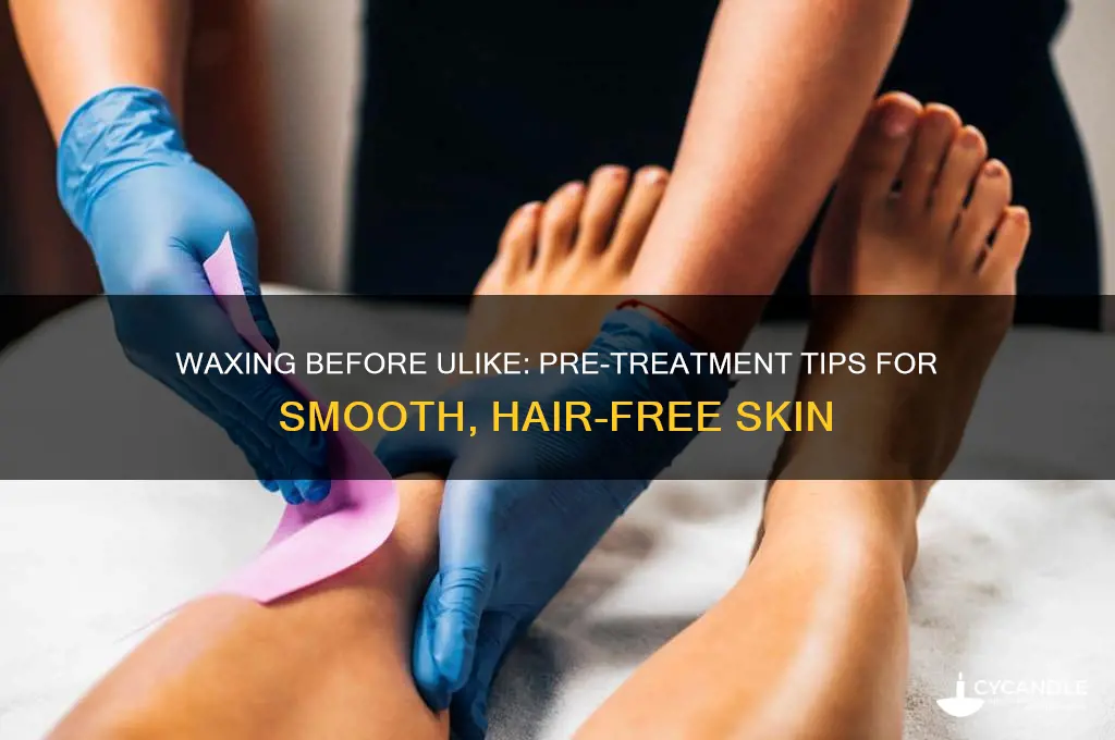 can you wax before using ulike