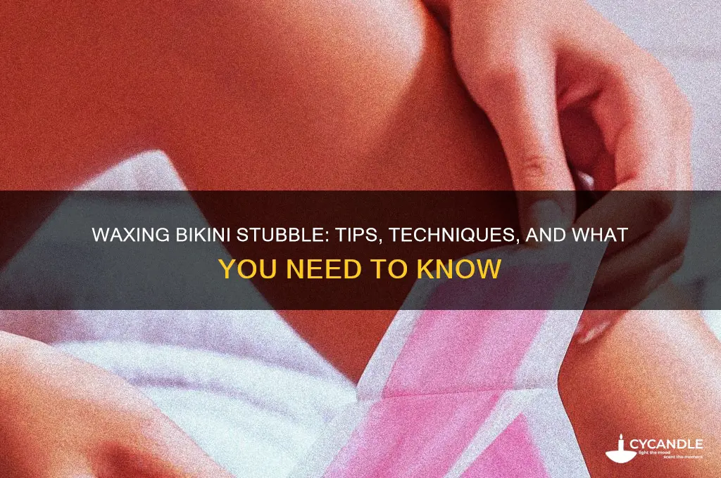 can you wax bikini stubble