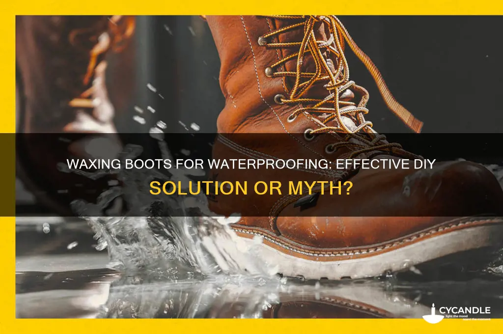 can you wax boots to make them waterproof