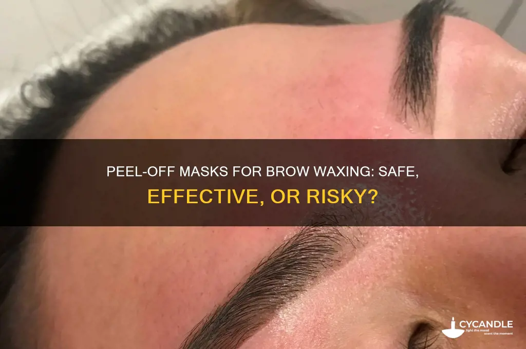 can you wax brows using peel off mask