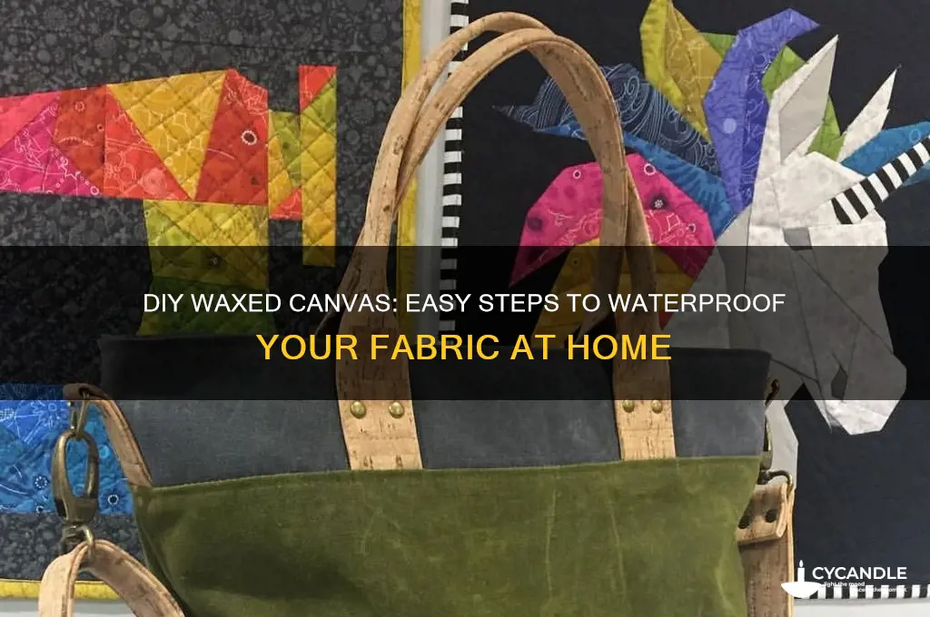 can you wax canvas yourself
