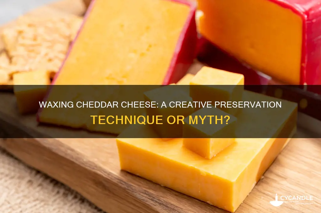 can you wax cheddar cheese