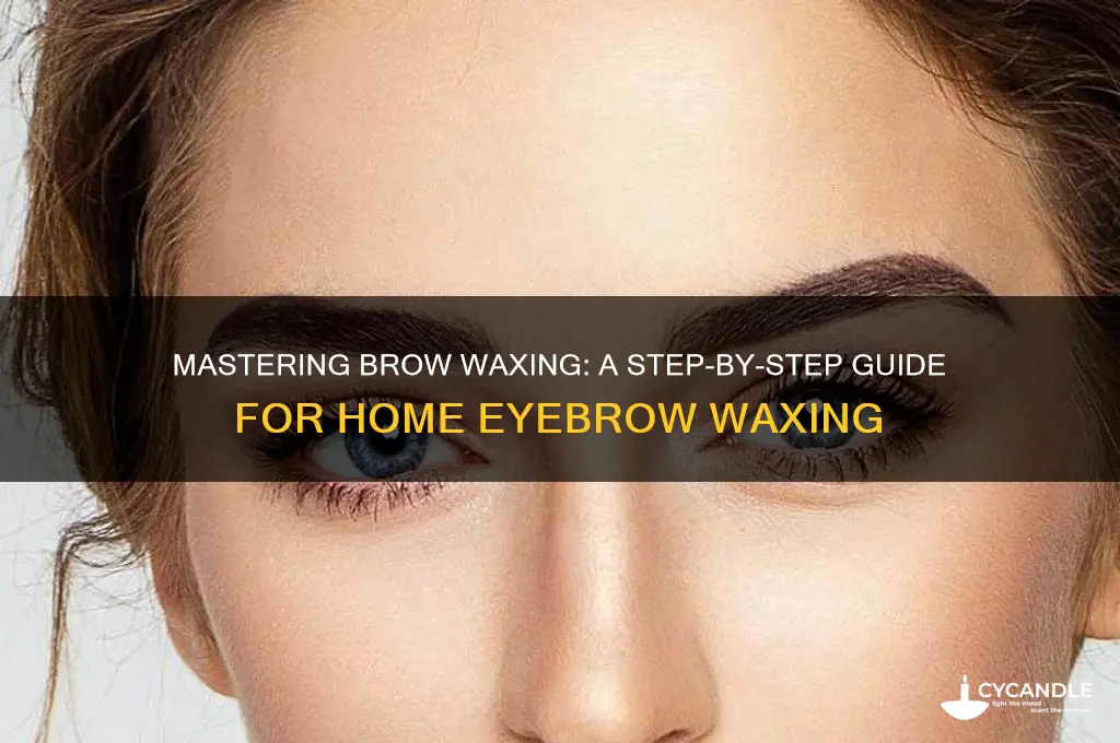 can you wax eyebrows at home