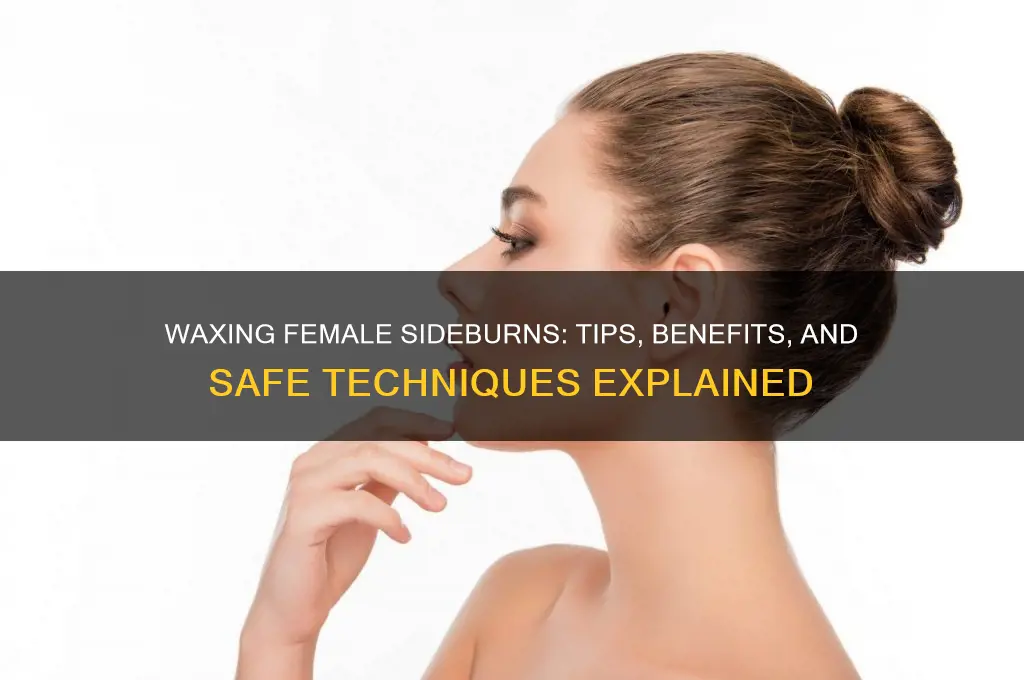 can you wax female sideburns