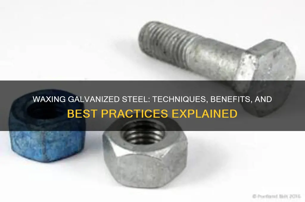 can you wax galvanized steel