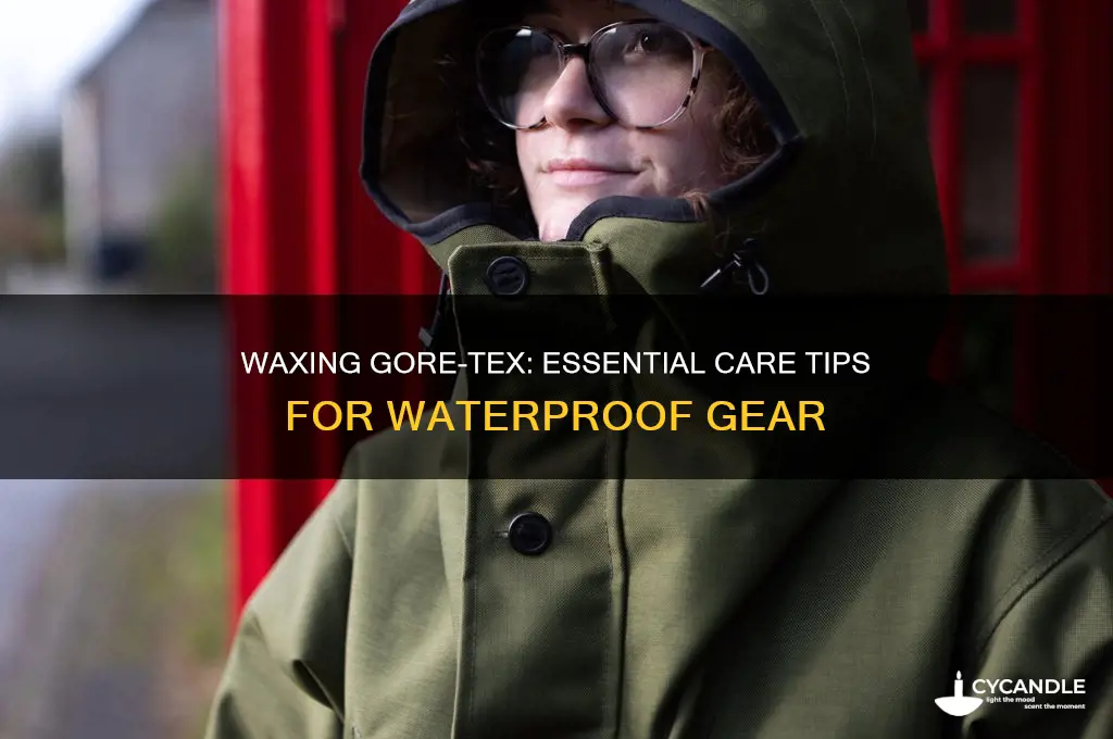 can you wax gore tex