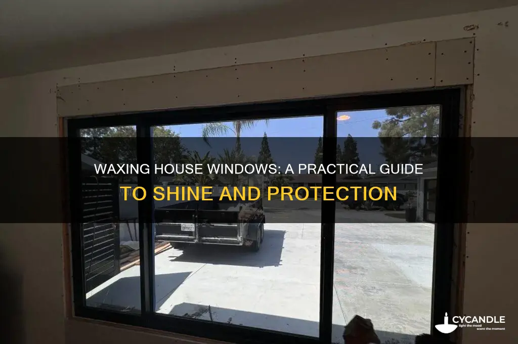 can you wax house windows
