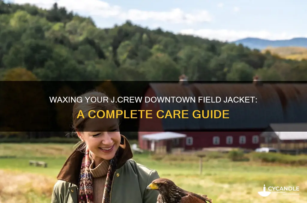 can you wax jcrew downtown field jacket