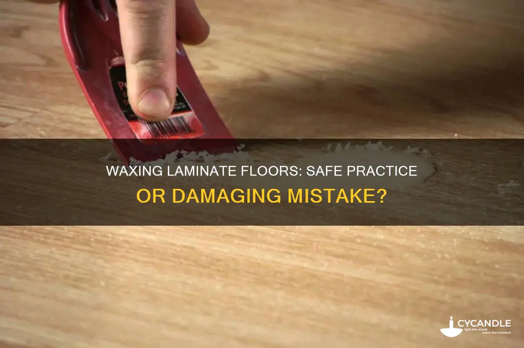 can you wax laminate flooring