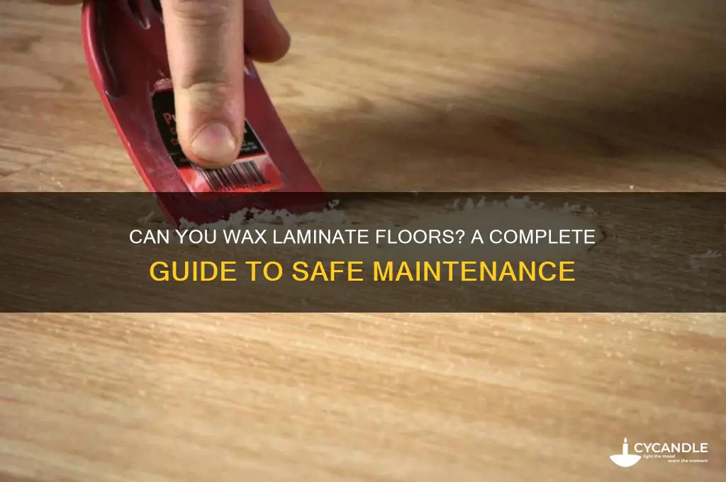 can you wax lamonate