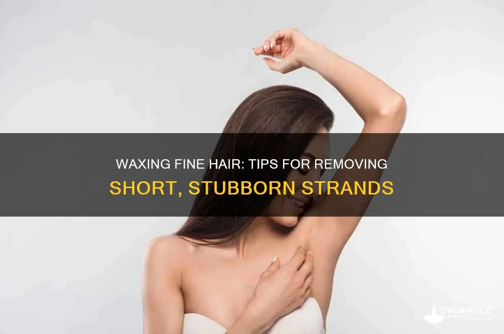 can you wax little hairs