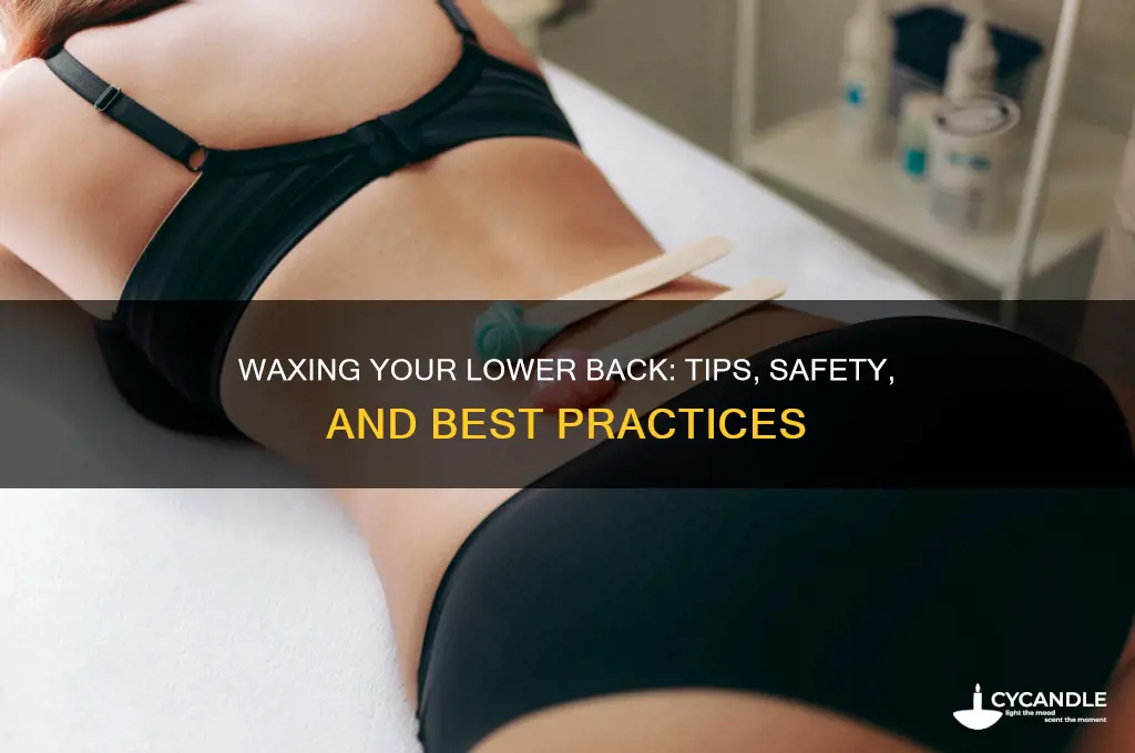 can you wax lower back