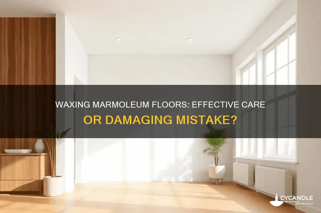 can you wax marmoleum