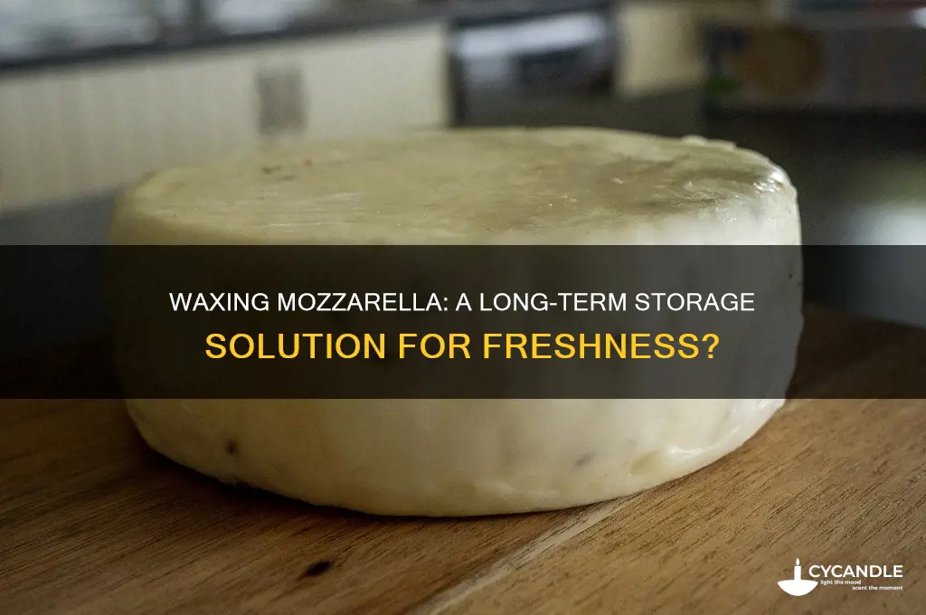 can you wax mozzarella cheese for long term storage