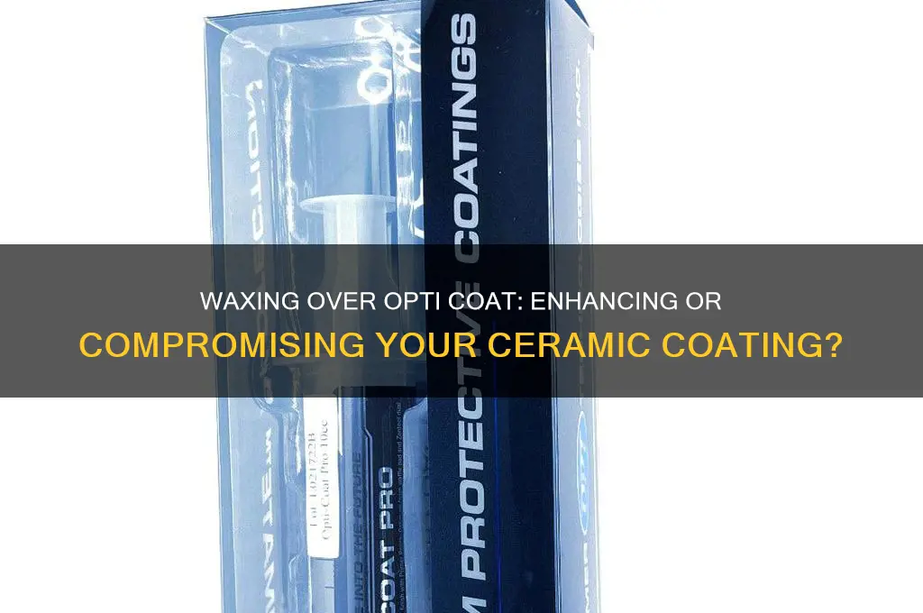 can you wax opti coat