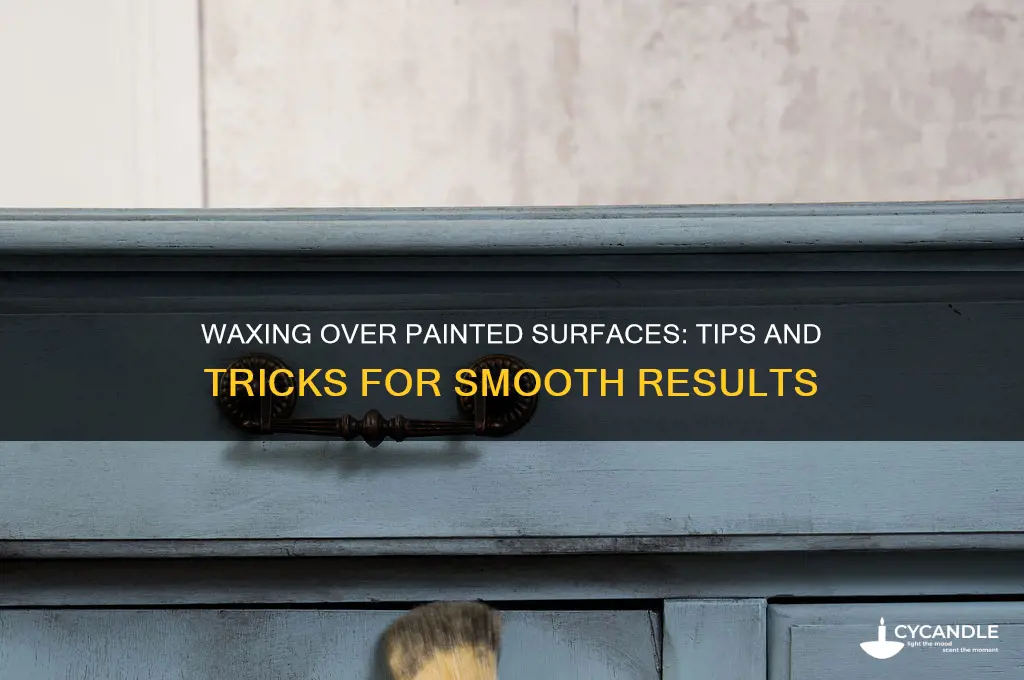 can you wax over painted traps