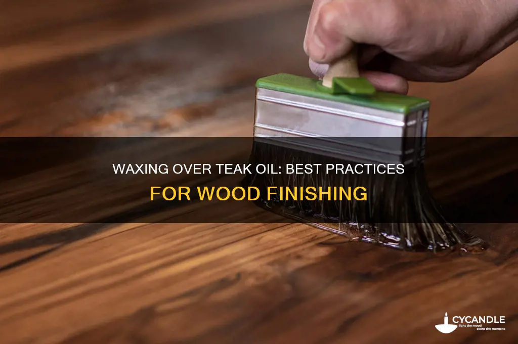 can you wax over teak oil