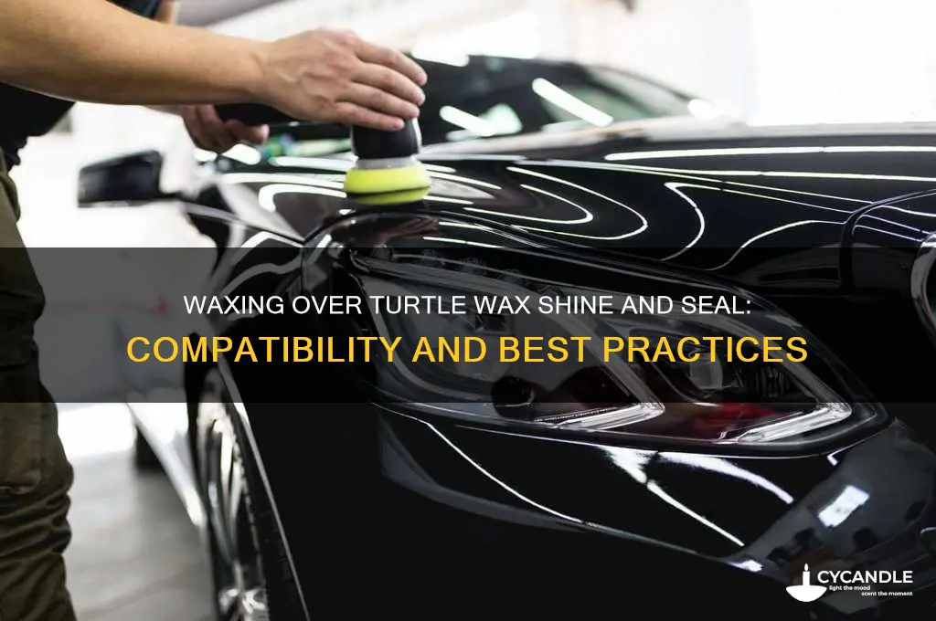 can you wax over turtle wax shine and seal