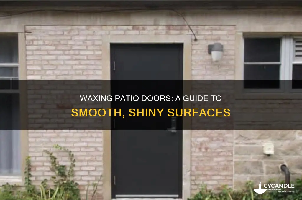 can you wax padio doors