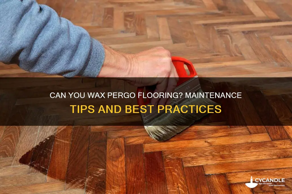 can you wax pergo flooring