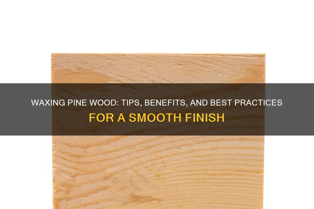 can you wax pine wood