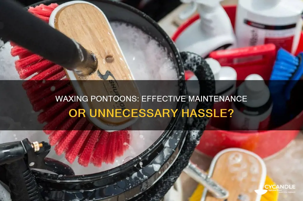 can you wax pontoons