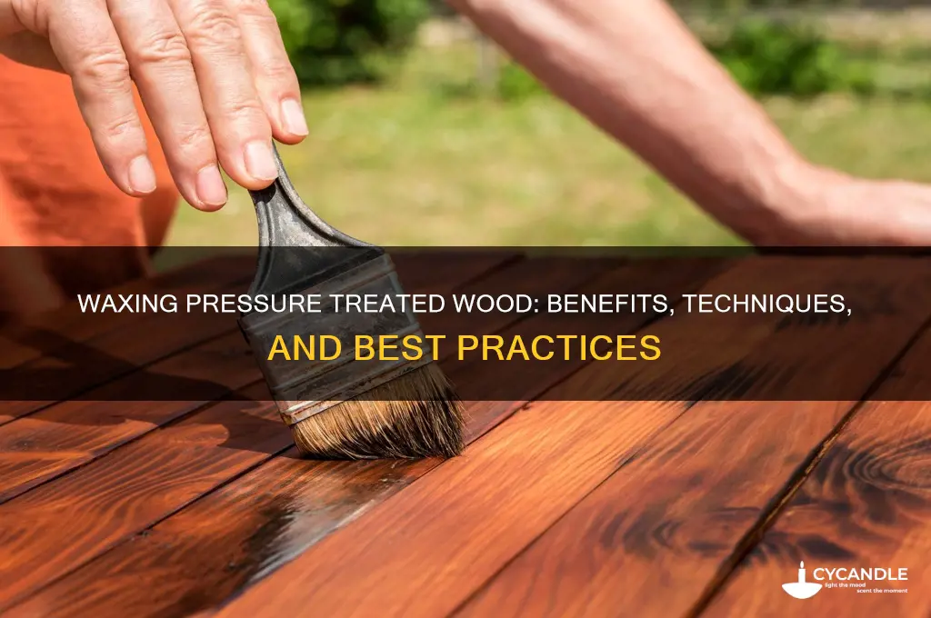 can you wax pressure treated wood