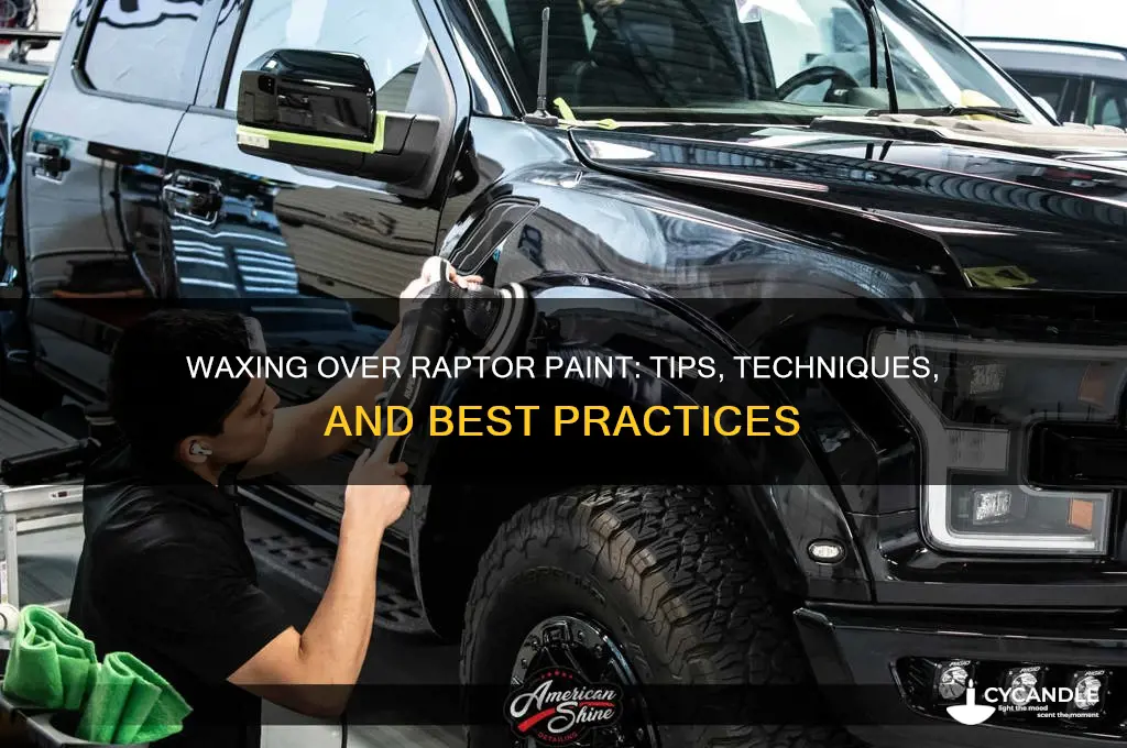 can you wax raptor paint over