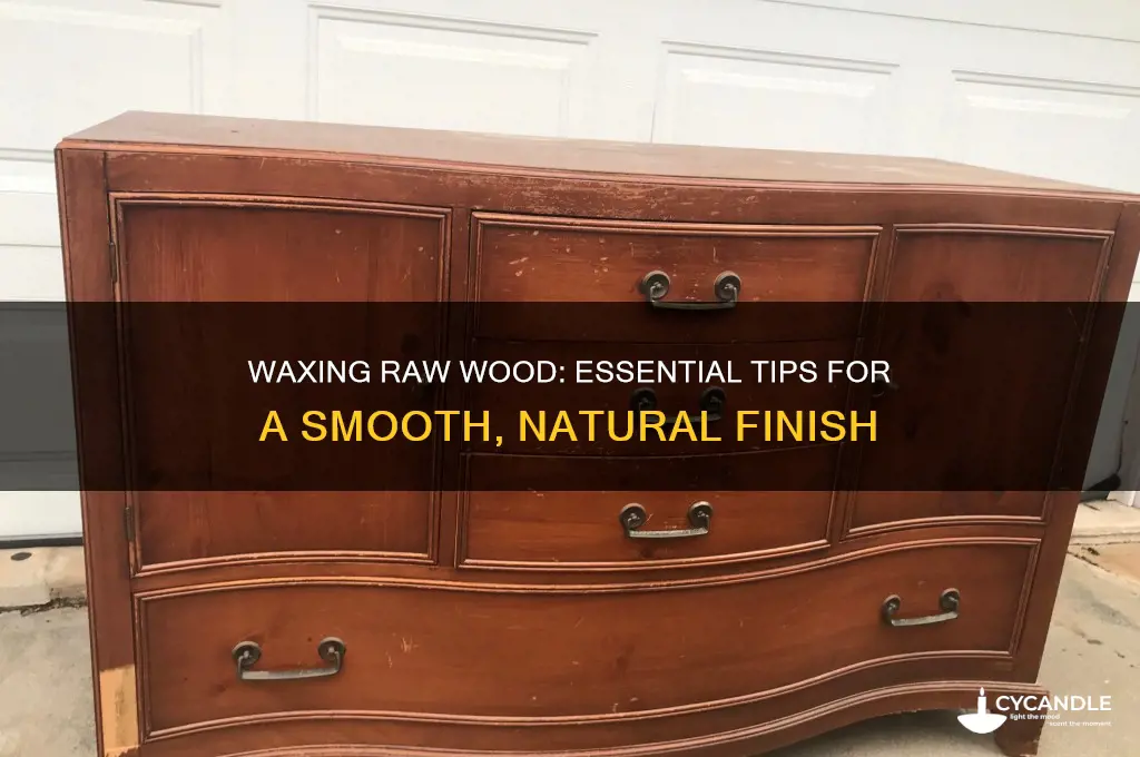 can you wax raw wood