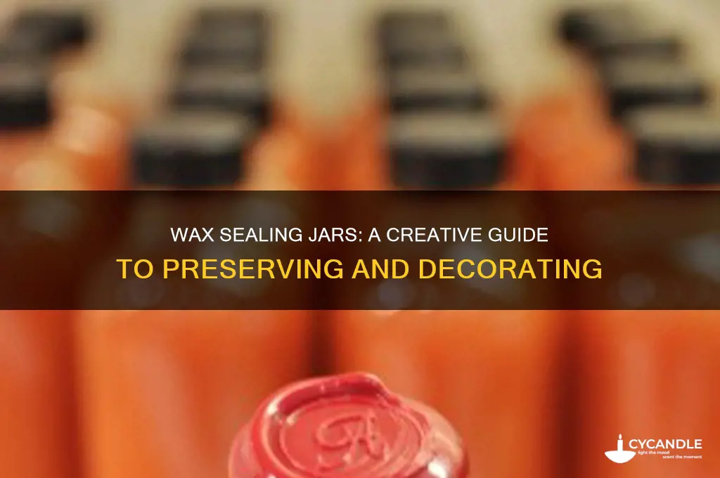 can you wax seal a jar