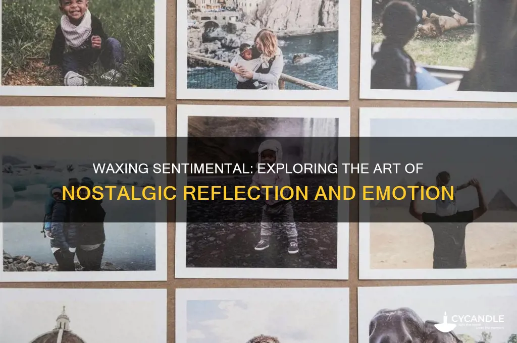 can you wax sentimental