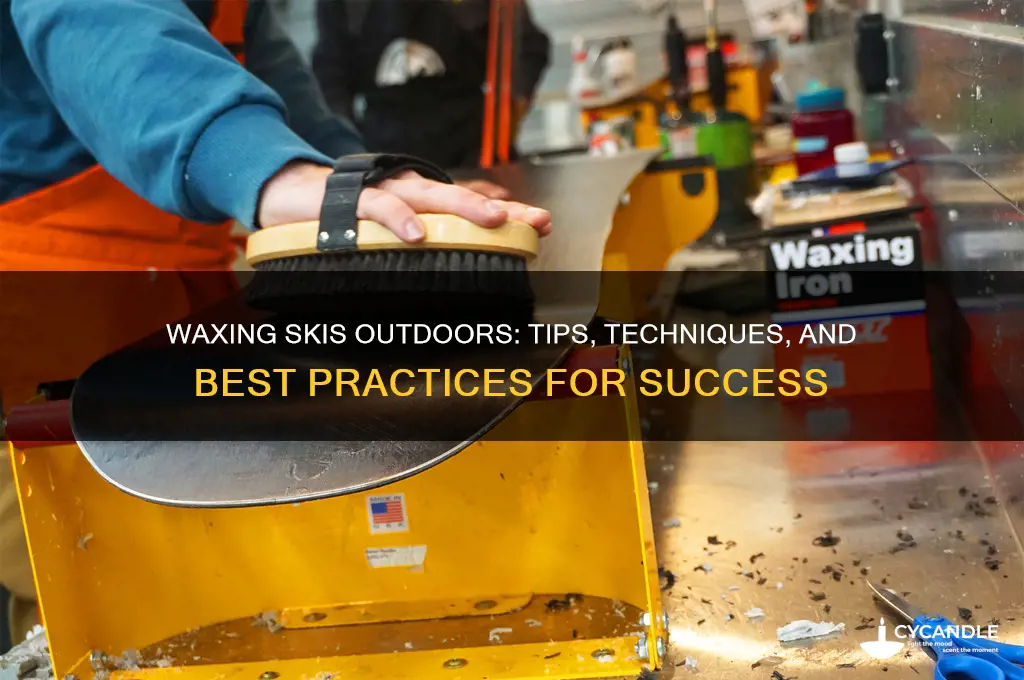can you wax skis outside