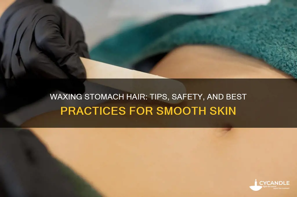 can you wax stomach hair