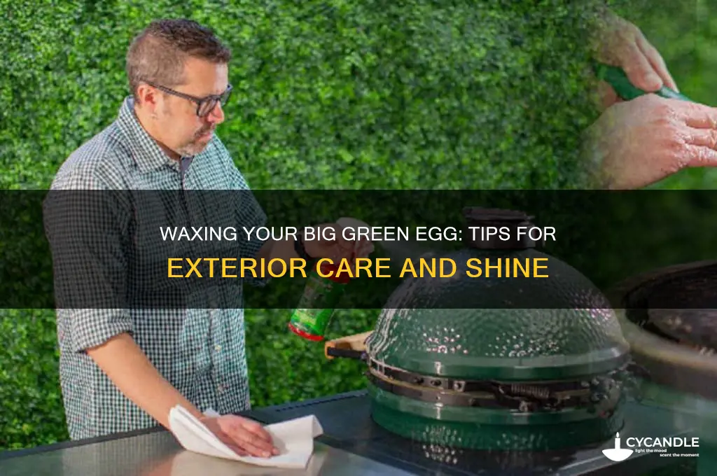 can you wax the outside of the big green egg