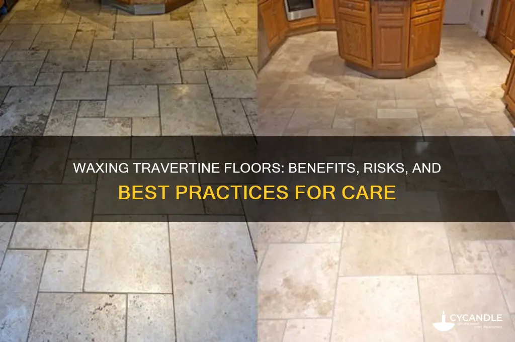 can you wax travertine floors