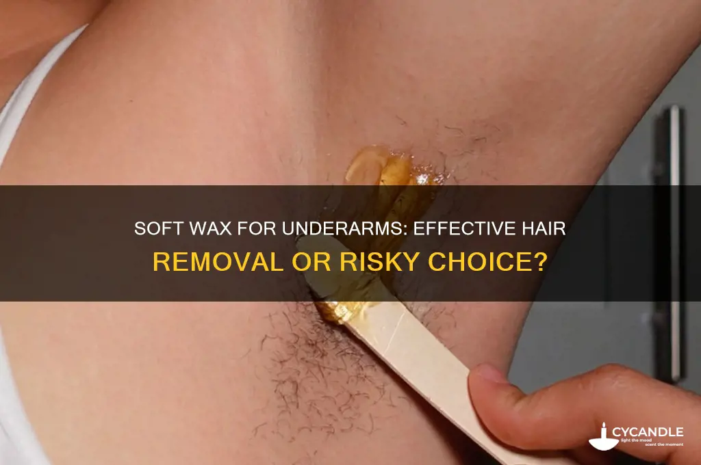 can you wax underams with soft wax