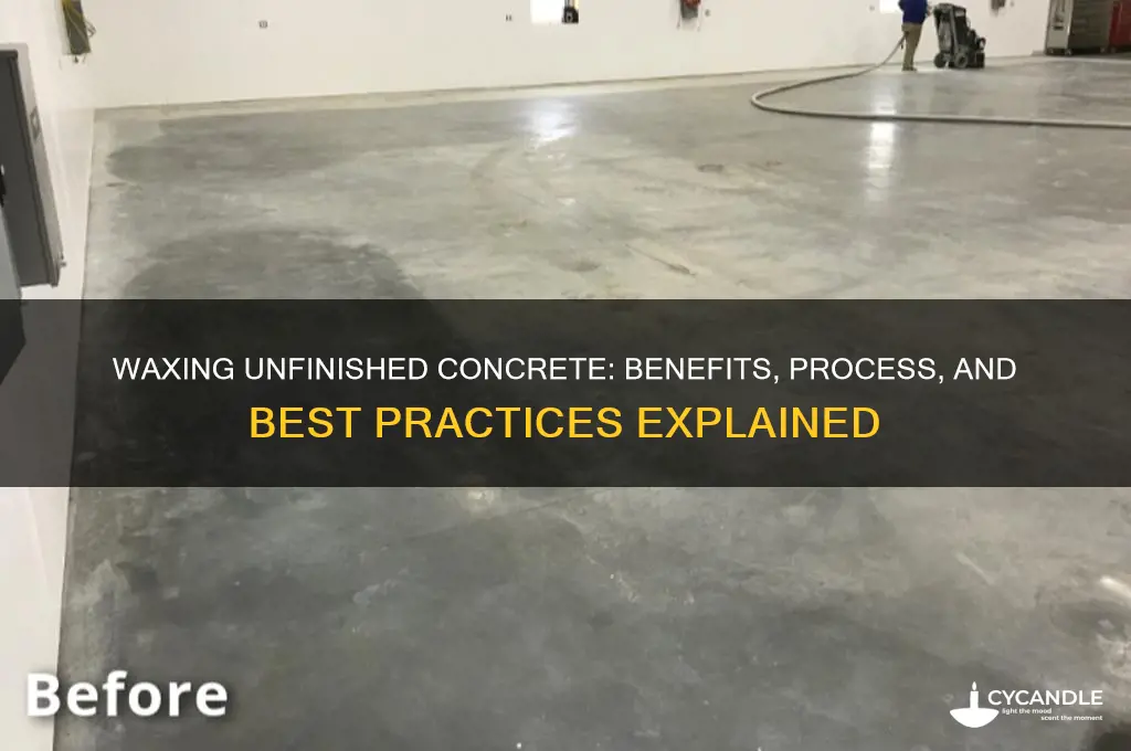 can you wax unfinished concrete