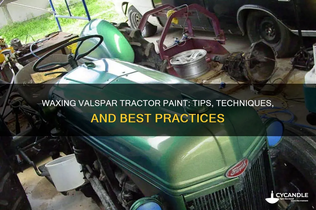 can you wax valspar tractor paint