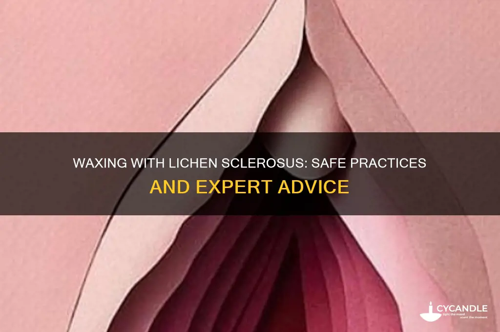 can you wax with lichen sclerosus