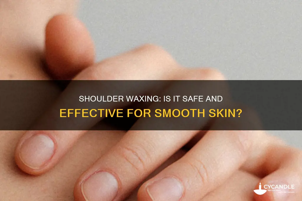 can you wax your shoulders