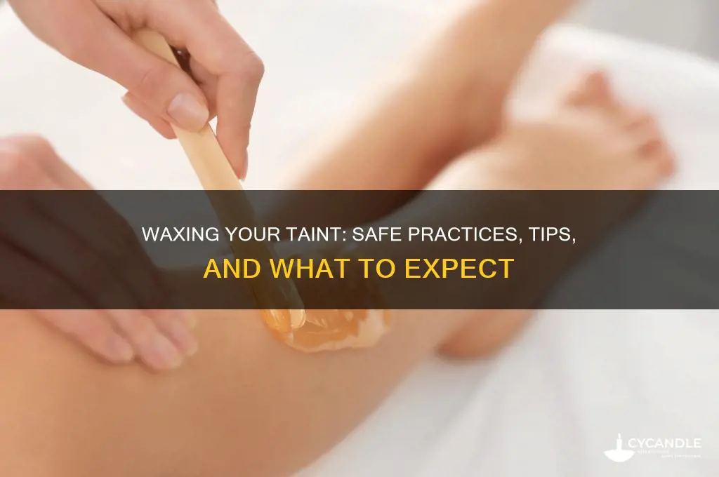 can you wax your taint