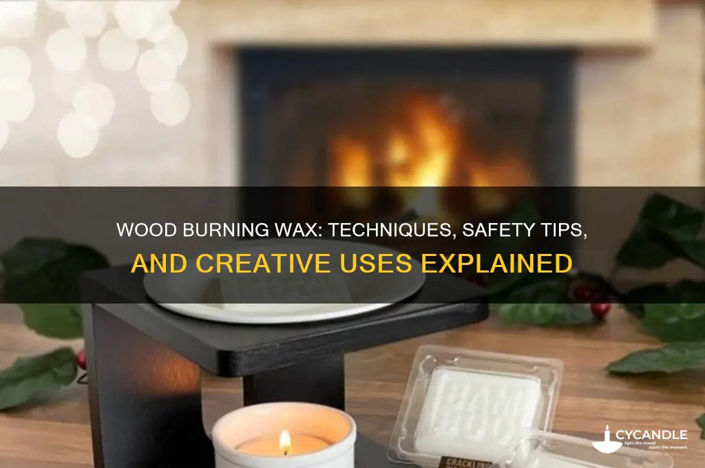 can you wood burn wax