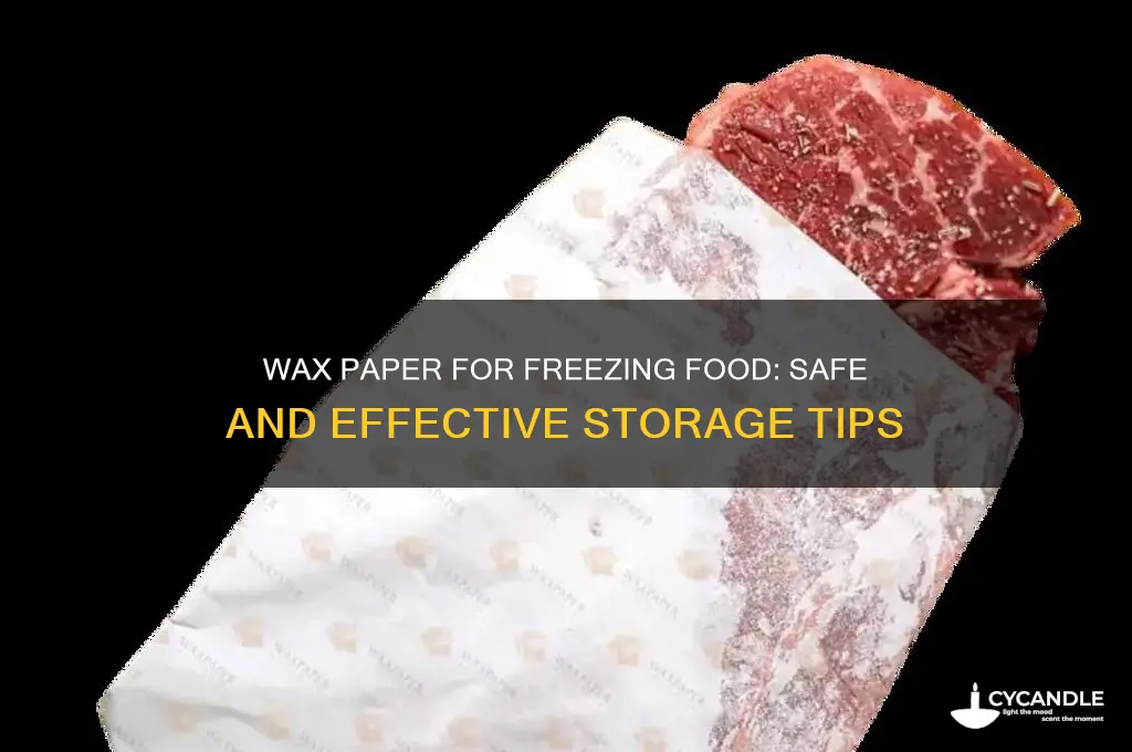 can you wrap food in wax paper to freeze