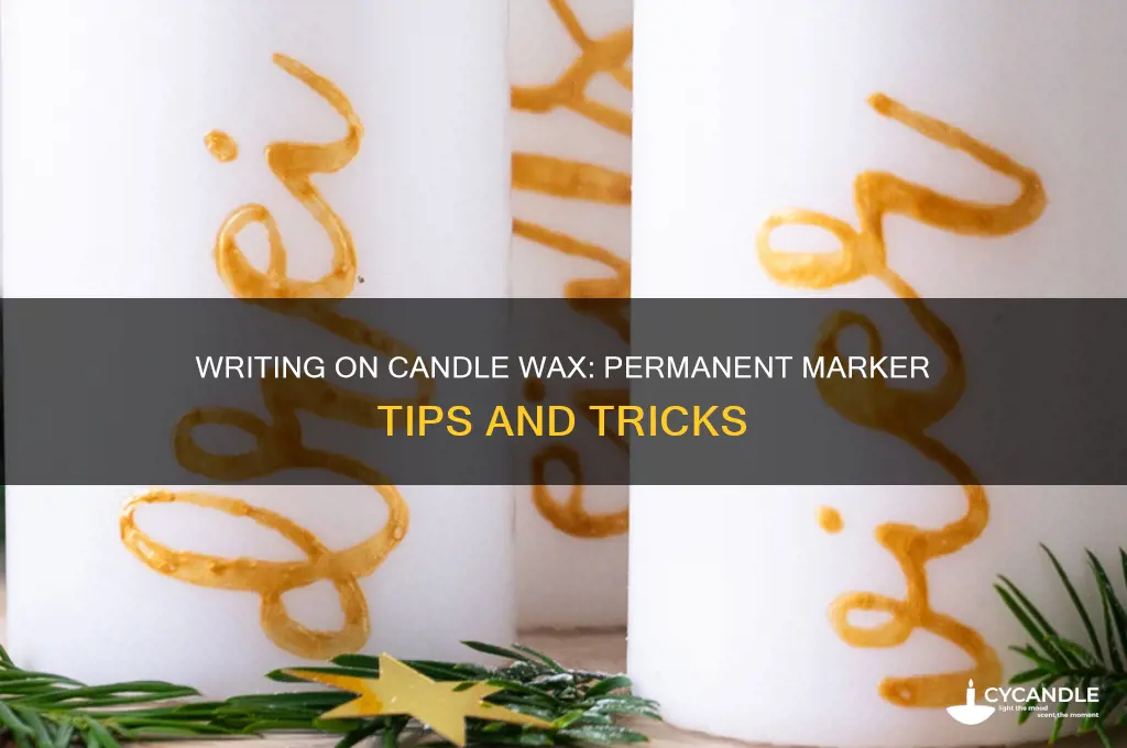 can you write on candle wax with permanent marker