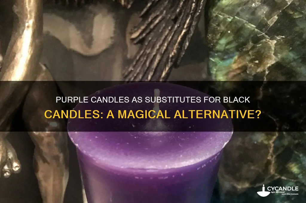can yuou use purple candles replace black candles