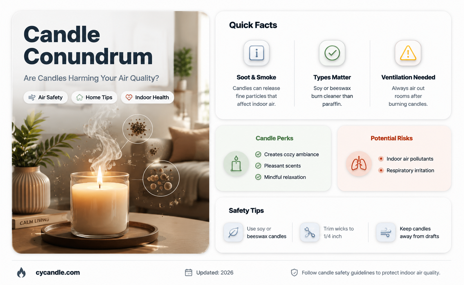 are candles bad for air quality