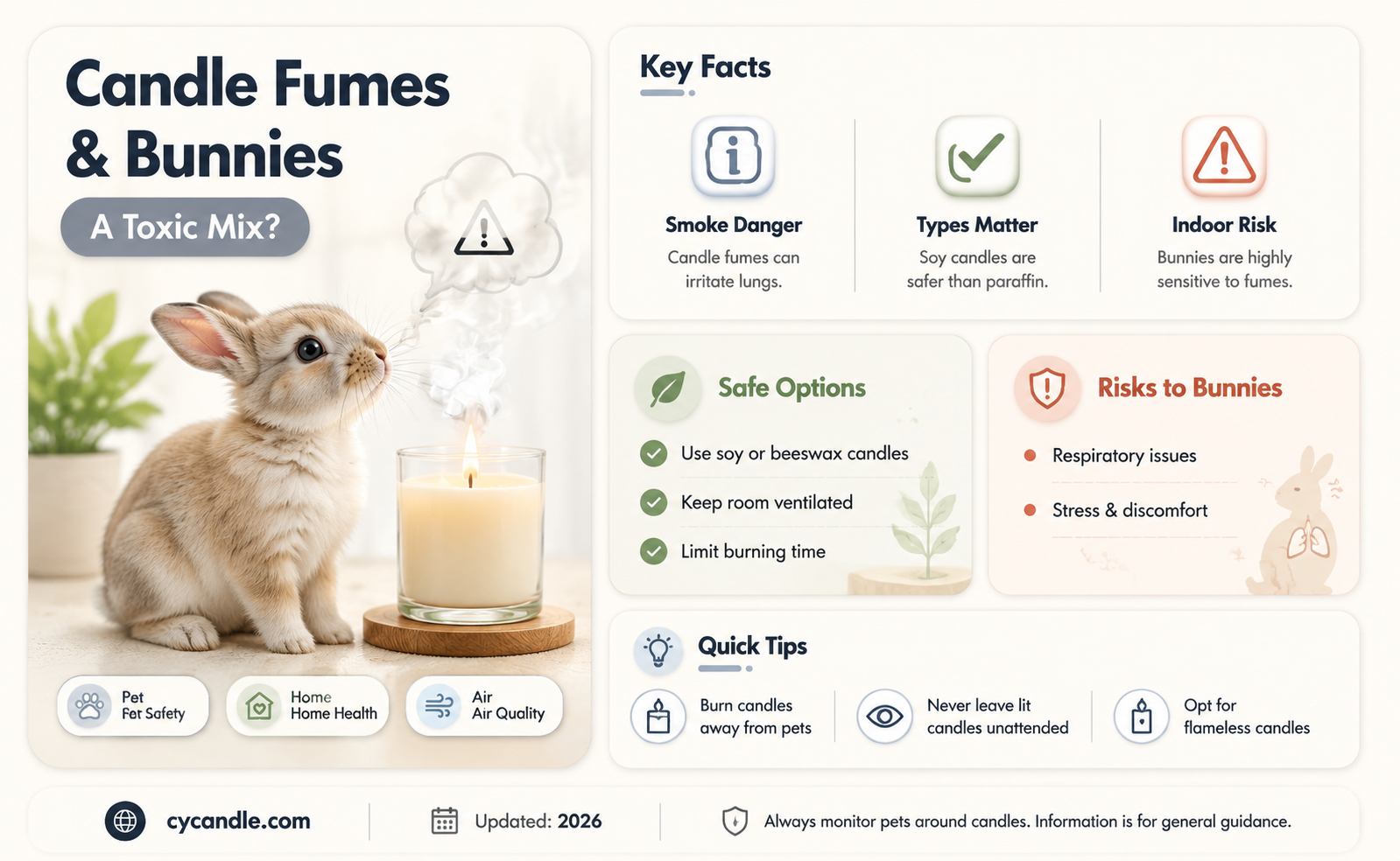 are candles bad for bunnies