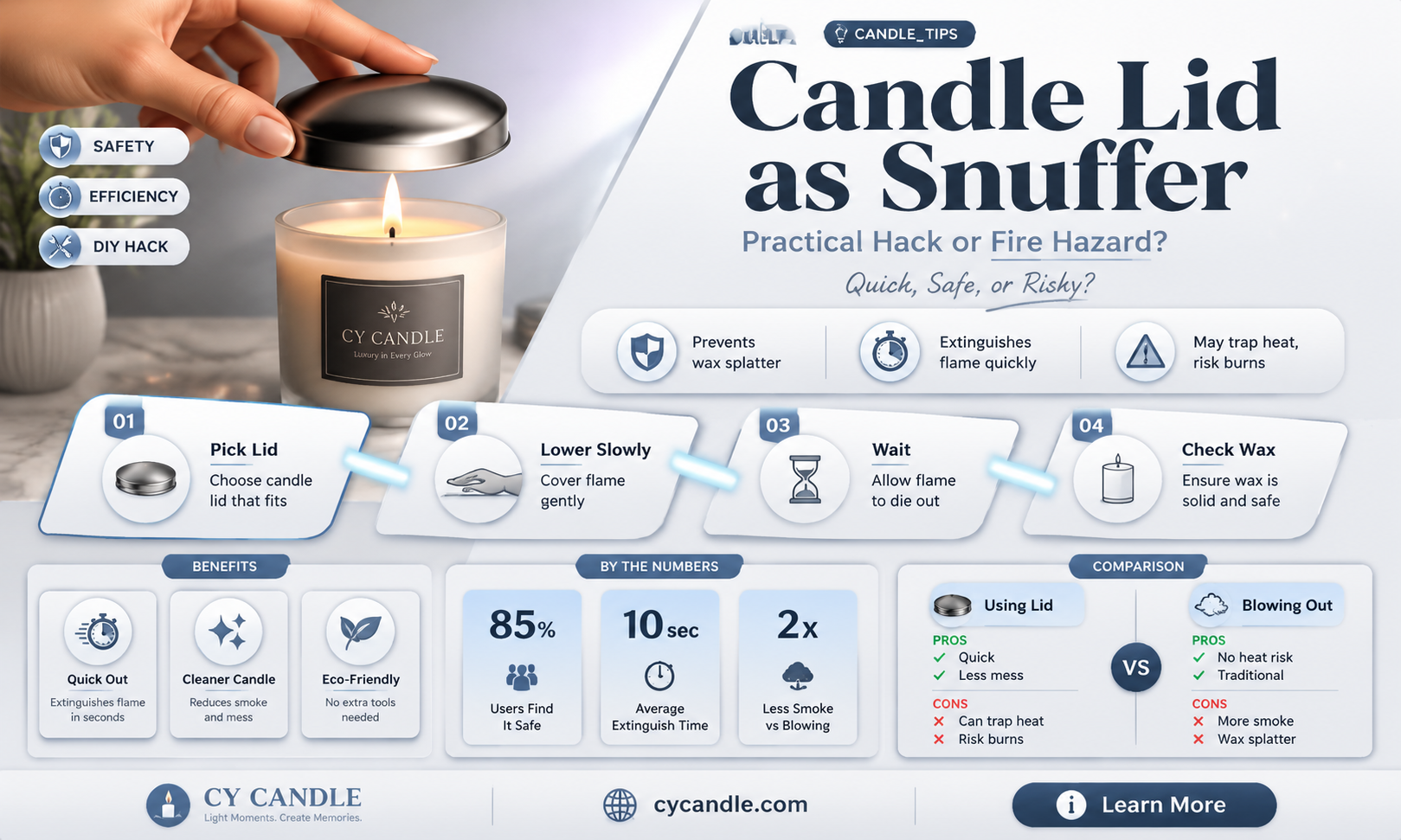 are candle lids used as snuffers